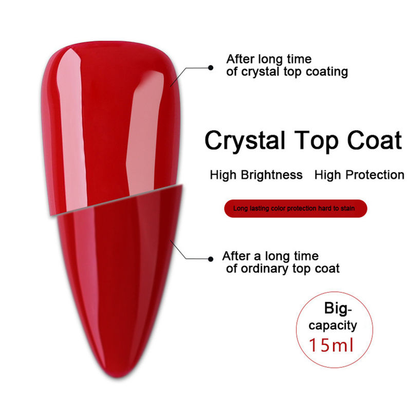 15ml brillanti eccellenti UV non puliscono Crystal Top Coat